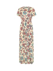 Long Tall Sally Red Shirred Waist Maxi Dress - Image 5 of 5