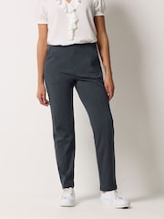 M&Co Grey Ponte Seam Detail Trousers - Image 1 of 5