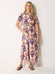 Long Tall Sally Pink T-Shirt Midi Dress - Image 1 of 5