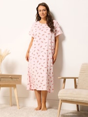 Yours Curve Pink Watermelons Nightdress - Image 1 of 5