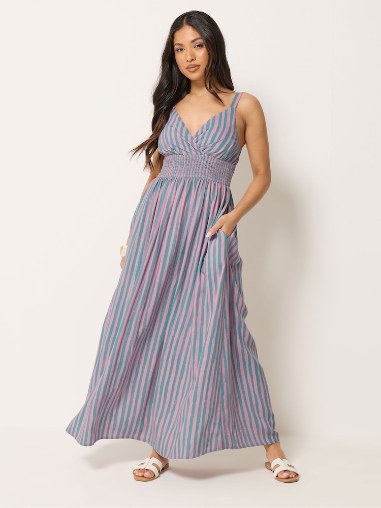 PixieGirl Pink Wrap Maxi Dress - Image 1 of 5 PixieGirl Pink Wrap Maxi Dress - Image 1 of 5