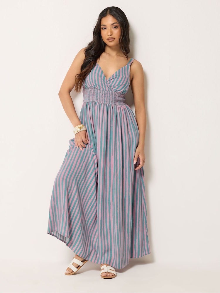 PixieGirl Pink Wrap Maxi Dress - Image 2 of 5 PixieGirl Pink Wrap Maxi Dress - Image 2 of 5