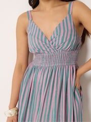 PixieGirl Pink Wrap Maxi Dress - Image 4 of 5