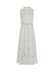 M&Co White Tiered Chiffon Midi Dress - Image 5 of 5