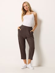 M&Co Brown Petite Hareem Trousers - Image 2 of 5