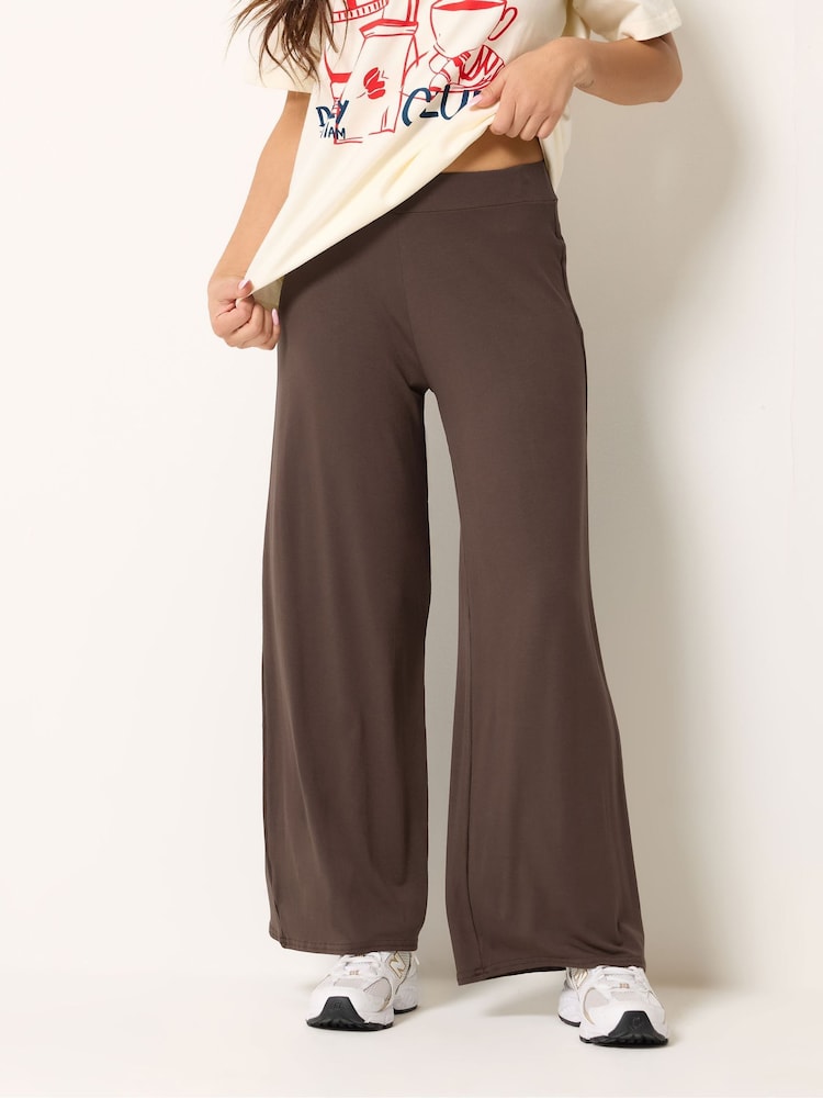PixieGirl Brown Wide Leg Trousers - Image 2 of 5