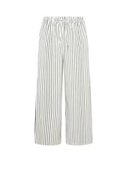 Yours Curve Striped Paper Bag Waist Wide Leg Trousers - Imagen 5 de 5