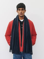 Blue Stripe Knitted Scarf - Image 2 of 7