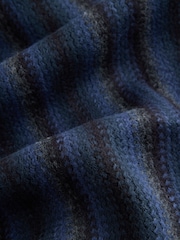 Blue Stripe Knitted Scarf - Image 7 of 7