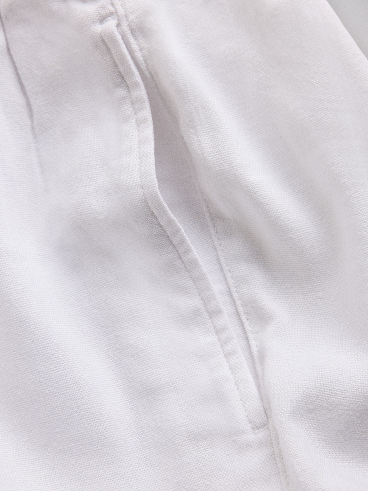 The Set Shorts With Linen Navy Blue/White - Image 13 of 13