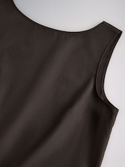 The Set 2 Pack Cotton Mini Shift Dress Chocolate Brown/White - Image 10 of 10
