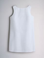 The Set 2 Pack Cotton Mini Shift Dress Chocolate Brown/White - Image 8 of 10