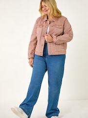 Roman Pink Curve Mid Wash Denim Jacket - Image 2 of 5