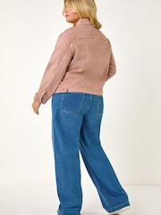 Roman Pink Curve Mid Wash Denim Jacket - Image 3 of 5