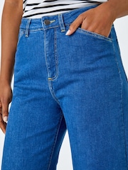 Roman Blue Stretch Denim Culottes - Image 6 of 6