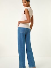 Roman Pink Faux Pearl Trim Top - Image 3 of 5