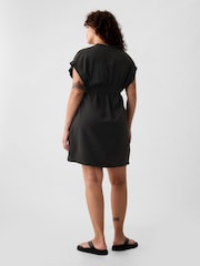 Gap Black Utility Mini Shirt Dress - Image 2 of 5
