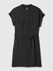 Gap Black Utility Mini Shirt Dress - Image 5 of 5