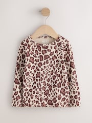 豹紋 - Long Sleeve Ribbed Top (3mths-7yrs) - 圖片 4，共 7