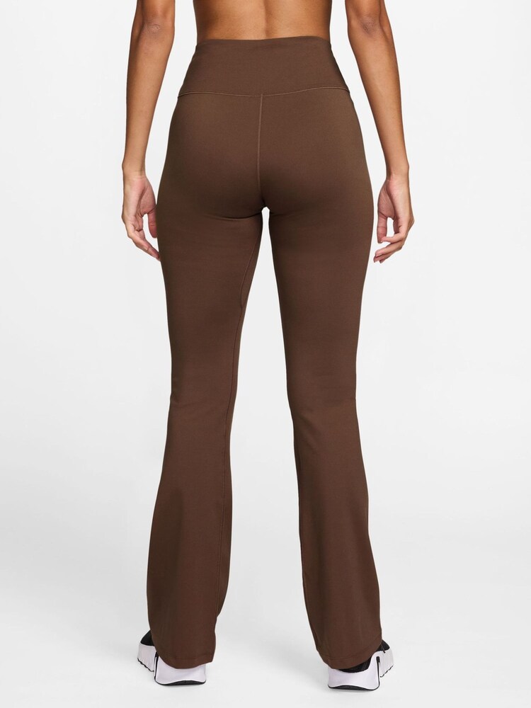 Nike Cacao Wow Brown One High-Waisted Flared Leggings - Image 2 of 3 Nike Cacao Wow Brown One High-Waisted Flared Leggings - Image 2 of 3