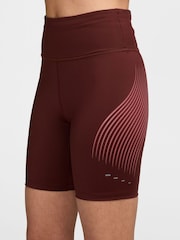 Nike Mystic Date Brown Swift High-Waisted 7" Running Shorts - Image 3 of 5