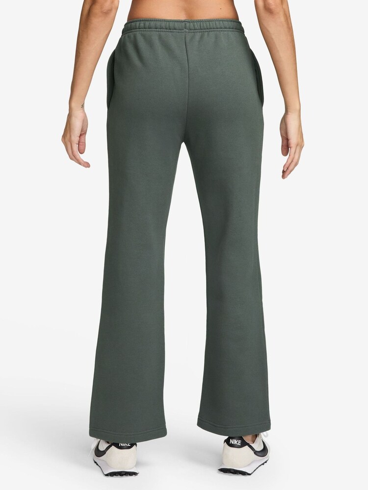 Nike Camo Green Studio Fleece Wide Leg Joggers - Image 2 of 3 Nike Camo Green Studio Fleece Wide Leg Joggers - Image 2 of 3