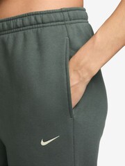 Nike Camo Green Studio Fleece Wide Leg Joggers - Image 3 of 3