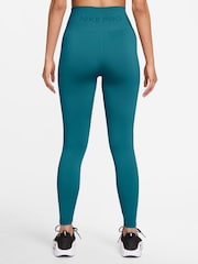Nike Bright Spruce Green Pro Seamless High-Waisted 7/8 Leggings - Image 2 of 3