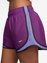 Nike Bold Berry Tempo Dri-FIT Mid Rise Brief Lined Running Shorts - Image 4 of 5