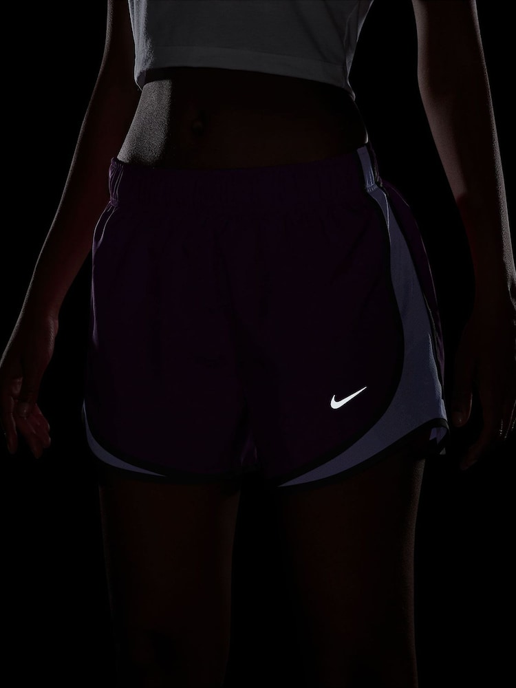 Nike Bold Berry Tempo Dri-FIT Mid Rise Brief Lined Running Shorts - Image 5 of 5 Nike Bold Berry Tempo Dri-FIT Mid Rise Brief Lined Running Shorts - Image 5 of 5