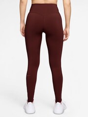 Nike Mystic Date Brown Universa Medium-Support High-Waisted Leggings - Image 2 of 3