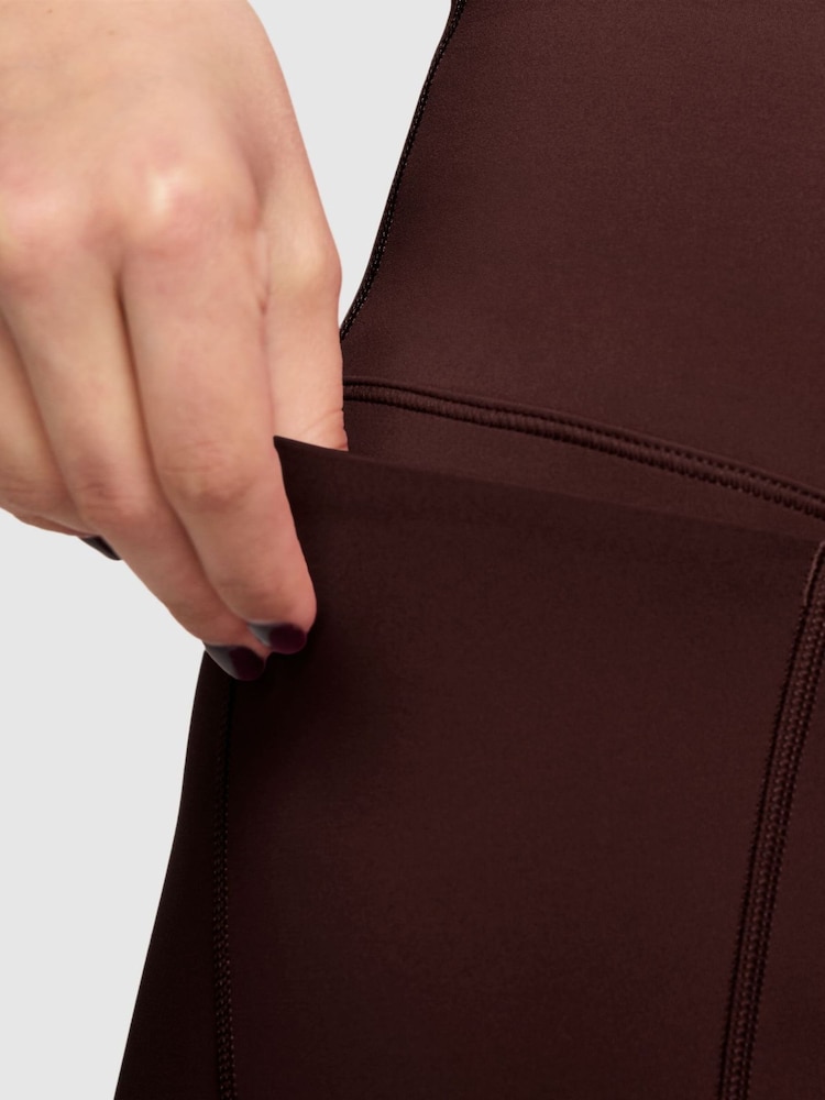 Nike Mystic Date Brown Universa Medium-Support High-Waisted Leggings - Image 3 of 3 Nike Mystic Date Brown Universa Medium-Support High-Waisted Leggings - Image 3 of 3