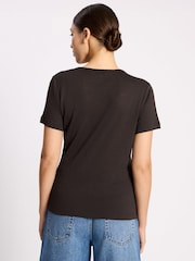 Albaray Brown Linen T-Shirt - Image 2 of 4