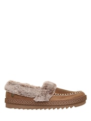 Skechers Chestnut Brown Bobs Cozy Kiss Slippers - Image 1 of 6