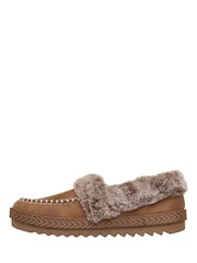 Skechers Chestnut Brown Bobs Cozy Kiss Slippers - Image 2 of 6