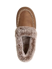 Skechers Chestnut Brown Bobs Cozy Kiss Slippers - Image 6 of 6
