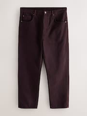 Burgundy Red Straight Fit Vintage Jeans - Image 1 of 5