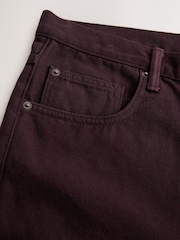 Burgundy Red Straight Fit Vintage Jeans - Image 4 of 5