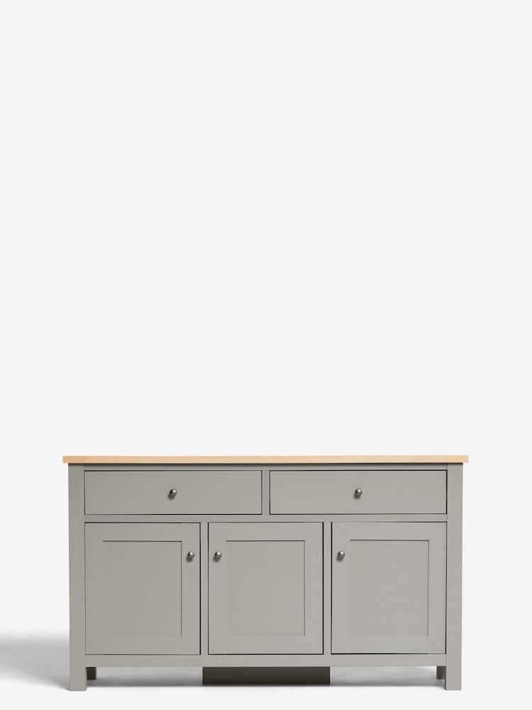 Dove Grey Malvern Oak Effect Sideboard - Image 1 of 7 Dove Grey Malvern Oak Effect Sideboard - Image 1 of 7