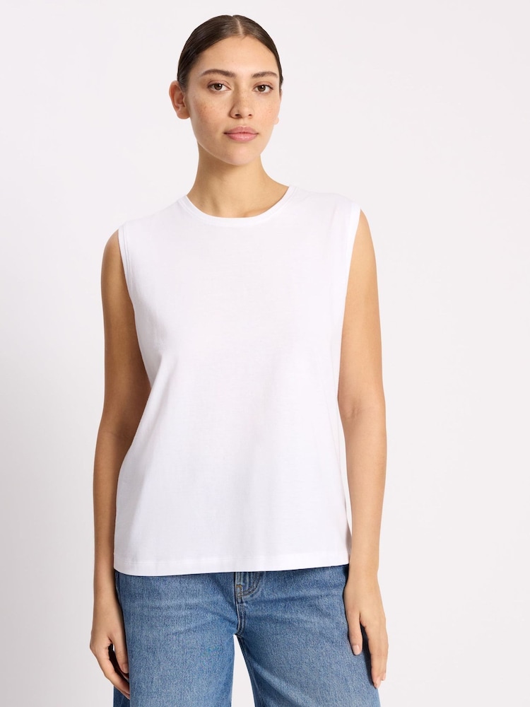 Weiß - Albaray Cotton Tank Top - Bild 1 von 5