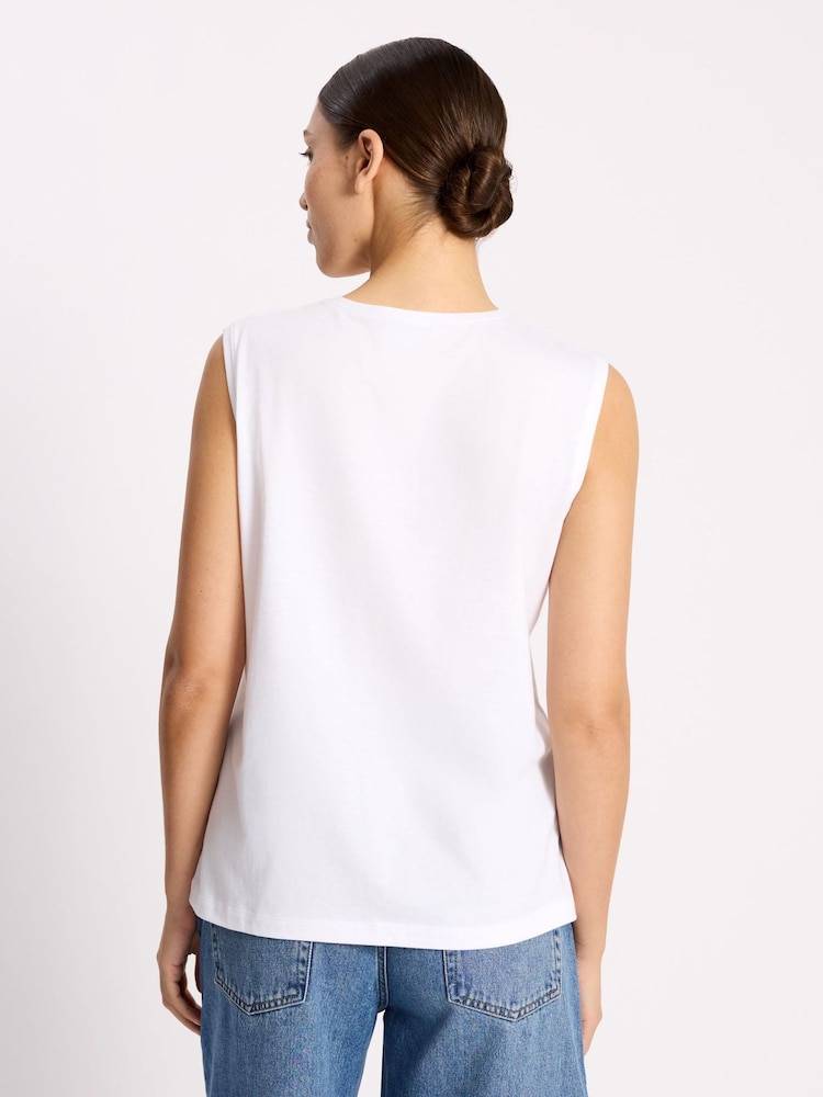 Weiß - Albaray Cotton Tank Top - Bild 2 von 5