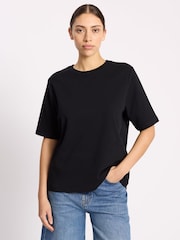 Negru - Albaray Boxy T-Shirt - Imaginea 1 din 4