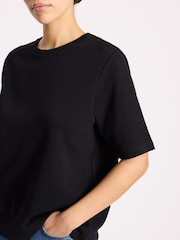 Negru - Albaray Boxy T-Shirt - Imaginea 3 din 4