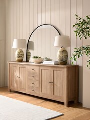 Natural Malvern Oak Effect Sideboard - Image 2 of 10