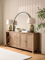 Natural Malvern Oak Effect Sideboard - Image 3 of 10