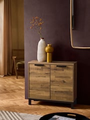 Dark Bronx Oak Effect Sideboard - Image 1 of 8