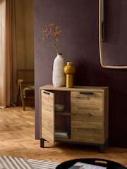 Dark Bronx Oak Effect Sideboard - Image 3 of 8