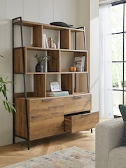 Dark Bronx Wide Storage Ladder Shelf - Image 3 of 8