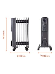 Warmlite Titanium 1500W Oil Filled Radiator - Image 2 of 3