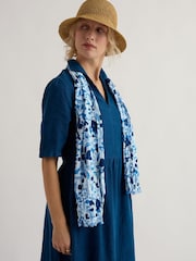 Seasalt Cornwall Blue Larissa Scarf - Image 4 of 5